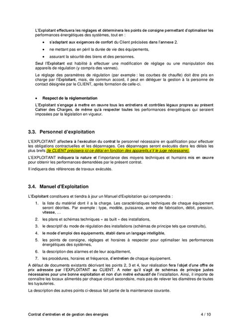 Contrat dentretien et de gestion des énergies DOC PDF page 4 sur 10