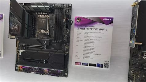 Asrock Showcases Two New Intel Z790 Motherboards With Wi Fi 7 At