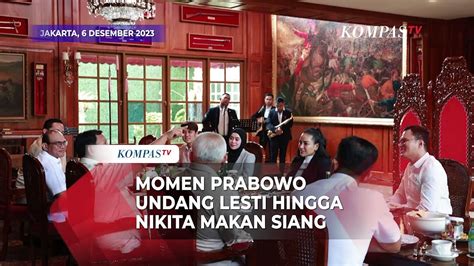 Momen Capres Prabowo Makan Siang Bareng Lesti Kejora Dan Nikita Mirzani