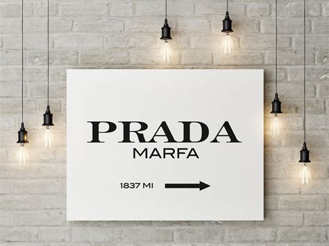 Prada Poster Prada Marfa Print Modern Print Fashion Print Etsy