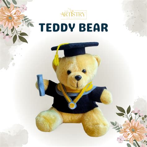 Jual Beruang Teddy Bear Toga Kecil Mini Buket Wisuda Graduation