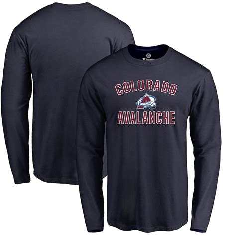 Men's Colorado Avalanche Navy Victory Arch Big & Tall Long Sleeve T-Shirt