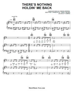 There S Nothing Holdin Me Back Sheet Music Shawn Mendes SHEETMUSIC