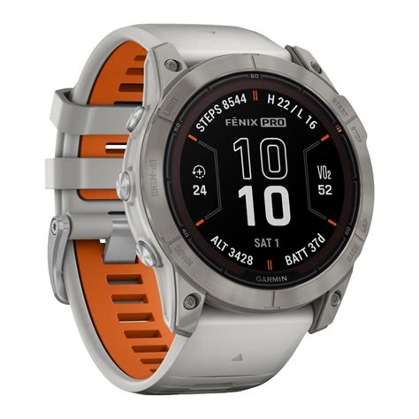 Zegarek Garmin Fenix X Pro Sapphire Solar Tytanowy Z Szarym Paskiem