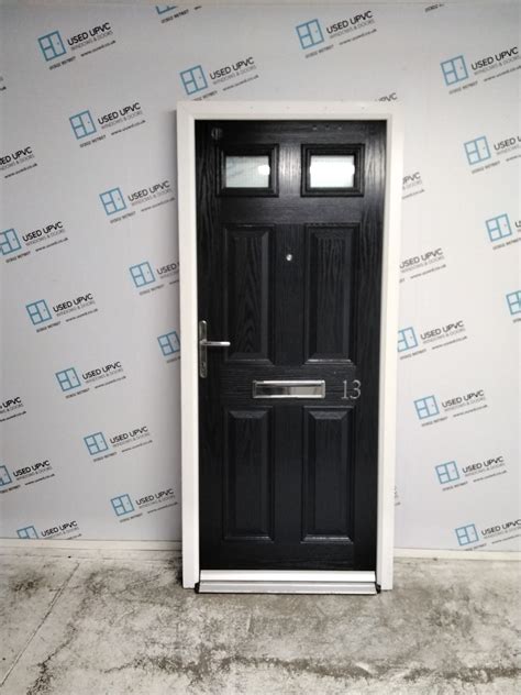 Used Dark Blue Composite Front Door 900mm X 2020mm 0221 Used UPVC