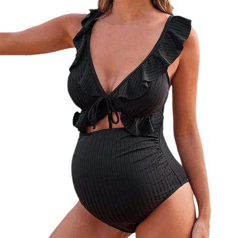 Nmnitkp Maternity Swimsuit High Quality Healthy Fabric Maternity One