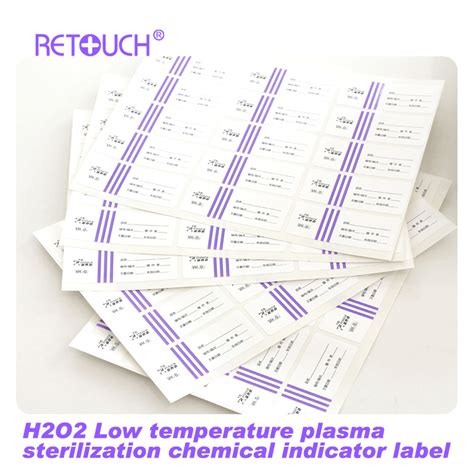 Chemical Indicator Strips Printed With Reactive Ink For Plasma Or