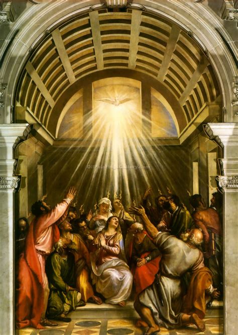 Descent Of The Holy Ghost By Titian Painting Id Da 0028 Ka