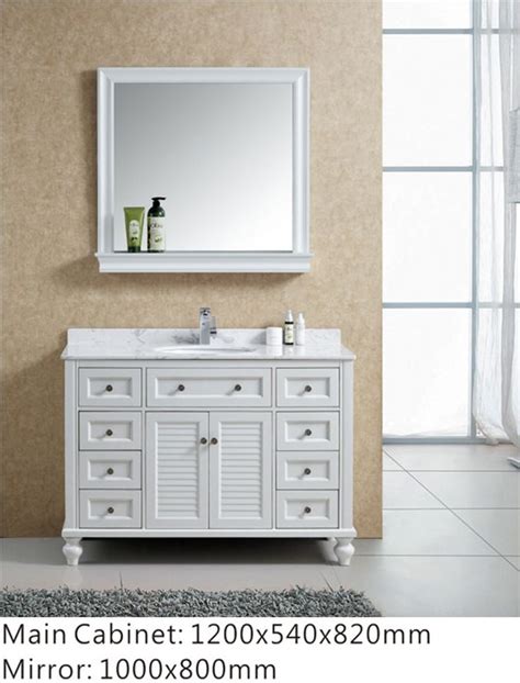 VTL 8156 Classic Style 12 Inch Deep L Shaped Bathroom Vanity L Shaped