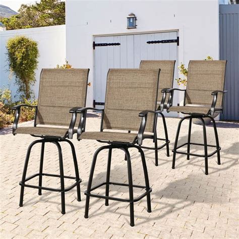 Ulax Furniture Piece Patio Chairs With Tall Height Arms Backs