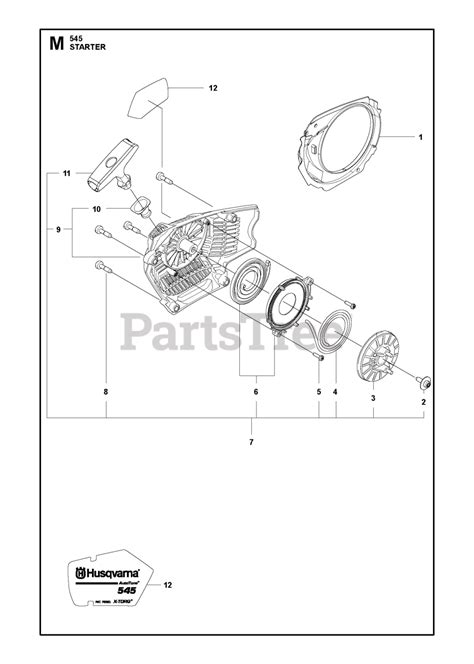 Husqvarna 545 Husqvarna Chainsaw Starter Parts Lookup With Diagrams Partstree