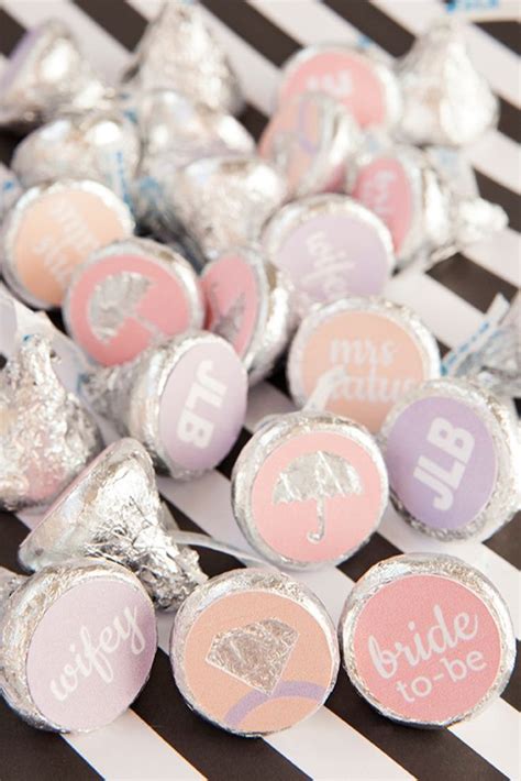 Learn How To Make Your Own Custom Hershey Kiss Stickers Bridal