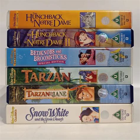 Disney Vhs Tape Bundle X6 Walt Disney Classics Excellent Condition Pal £13 49 Picclick Uk