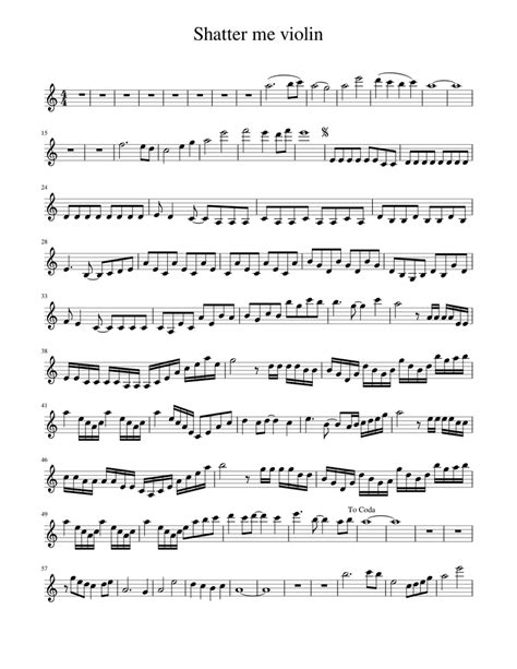 Shatter Me Sheet Music For Piano Solo Easy