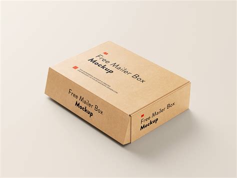 Free Mailer Box Mockup Mockups Design