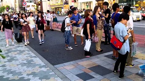 People Walking Around In Tokyo Japan Youtube