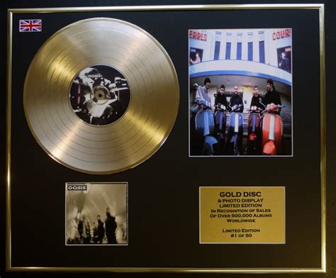 Oasiscd Gold Disc And Photo Displayltd Editioncoaalbum Oasis