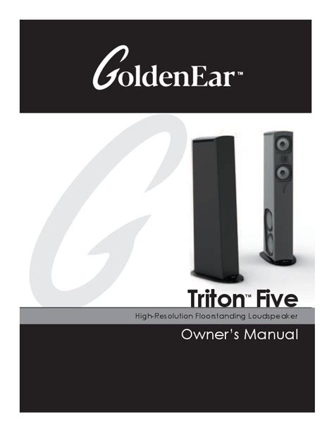 Goldenear Triton Five Manual High Resolution Floorstanding Loudspeaker