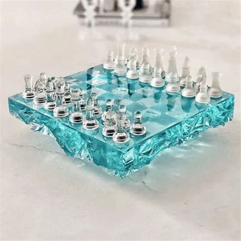 Pin By Hana On Decor Chess Board Chess Set Resin Diy