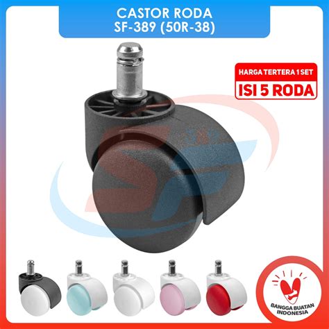 Jual Roda Kursi Kantor Kursi Gaming Roda Tancap Warna Warni Castor