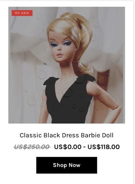 Classic Black Dress Silkstone Barbie ②① s Ko fi Shop Ko fi