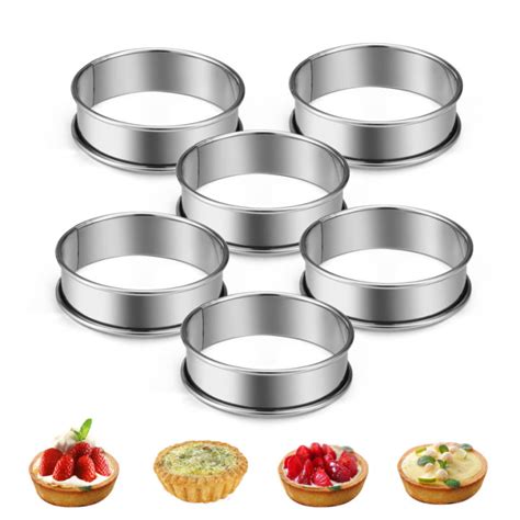 Ready Stock Pcs Crumpet Rings Non Stick Double Rolled Tart Rings