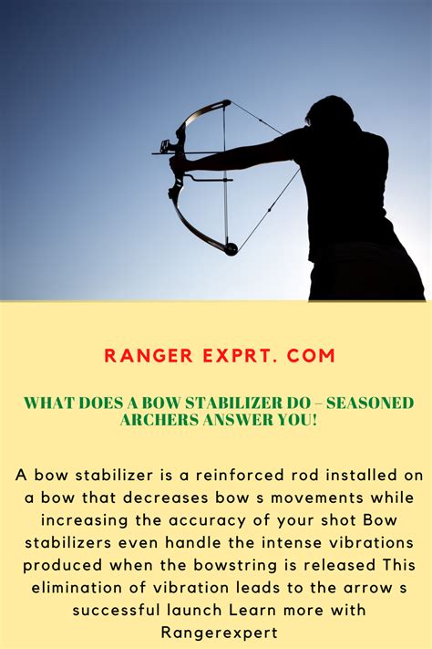 What Does A Bow Stabilizer Do Exactly Bow Stabilizer Bows Bow Hunting