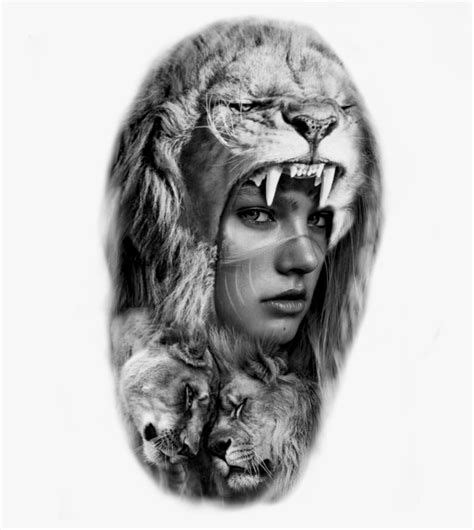 Fotos De Wender Kevil Em Digital Art Work Tatuagens Preto Lion Head