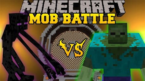 Mutant Zombie Vs Mutant Enderman Minecraft Mob Battles Mutant