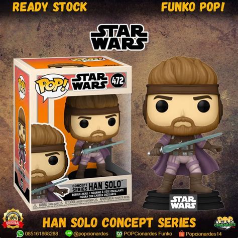 Jual Funko POP Star Wars Han Solo Ralph McQuarrie Concept Series Di