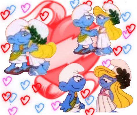 Smurfette and Hefty hugging by lexy3643 on DeviantArt