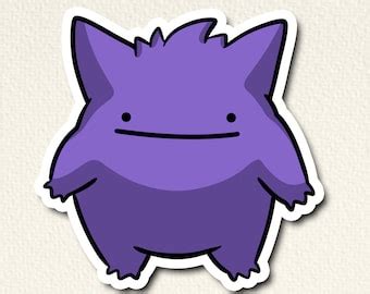 Gengar Stickers Wednesday Addams Pok Mon Inspired Sticker Gastly