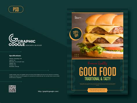 Free Premium Template Of Food Flyer Arts Photography