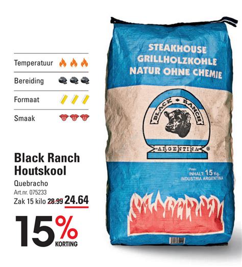 Black Ranch Houtskool Kilo Aanbieding Bij Sligro