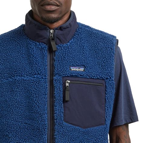 patagonia classic retro  vest clement blue hhv