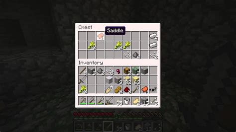 How To Get Saddle In Minecraft Youtube