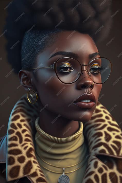 Illustration De Portrait De Mode Dune Belle Femme Colorée Avec Des