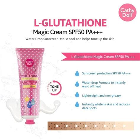 Jual Cathy Doll L Glutathione Magic Cream Spf Pa Ml Shopee