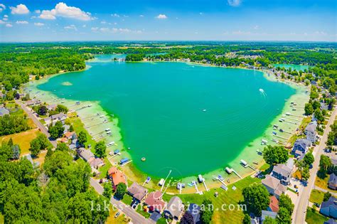 Green Lake Near Caledonia Michigan Lakes Of Michigan Dan J Zeeff