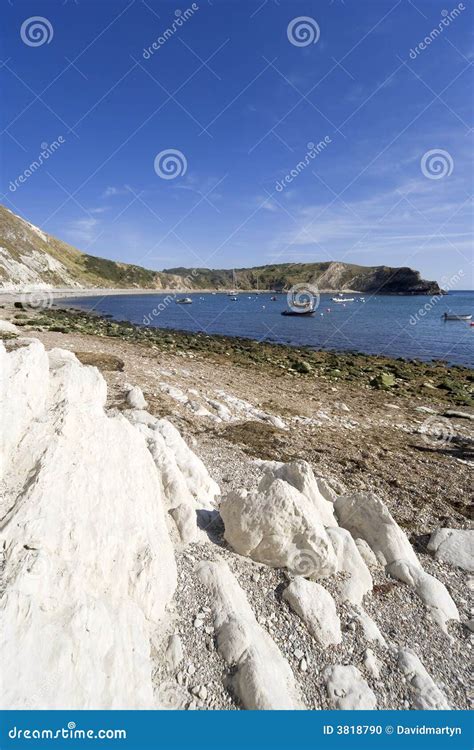 Lulworth cove stock photo. Image of cove, shingle, britain - 3818790