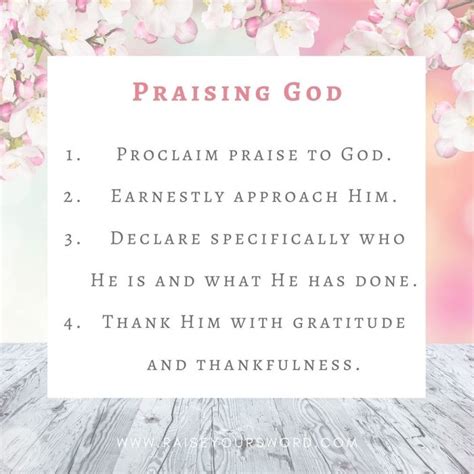 Prayers of Praise and the Power of Worship