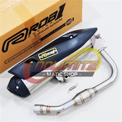 Jual Knalpot Standar Racing Power Boom ROB1 RCB1 Honda ADV 150 Kota