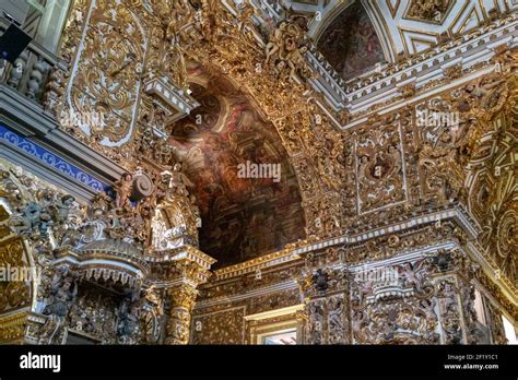 Inside The Sao Francisco Church Of Salvador In The State Of Bahia