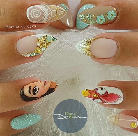 Pin on Uñas lindas Nail art disney Disney nails Best acrylic nails