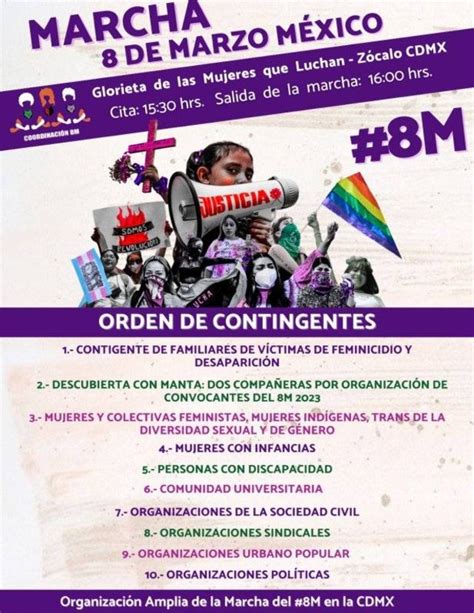 Día Internacional De La Mujer 2023 Esta Es La Ruta De La Marcha Del 8 De Marzo