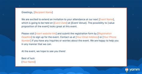 How Do You Write An Email Invitation For An Event