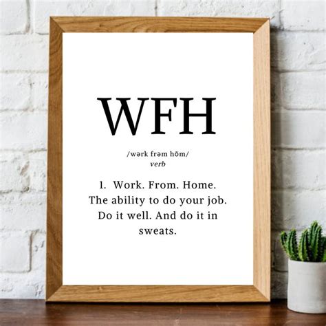 Work From Home Wfh Positive Affirmation Wall D Cor Cute Etsy Home