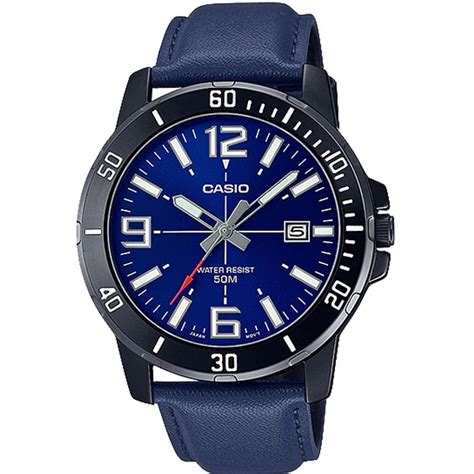 Rel Gio Casio Masculino Anal Gico Mtp Vd Bl Bvudf Azul Submarino