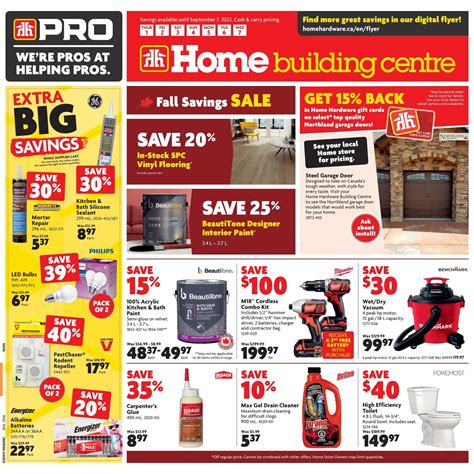 Home Building Centre ON Flyer September 1 To 7