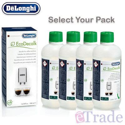 GENUINE DeLonghi Descaler Cleaner Espresso Coffee Machine in 500ml ...